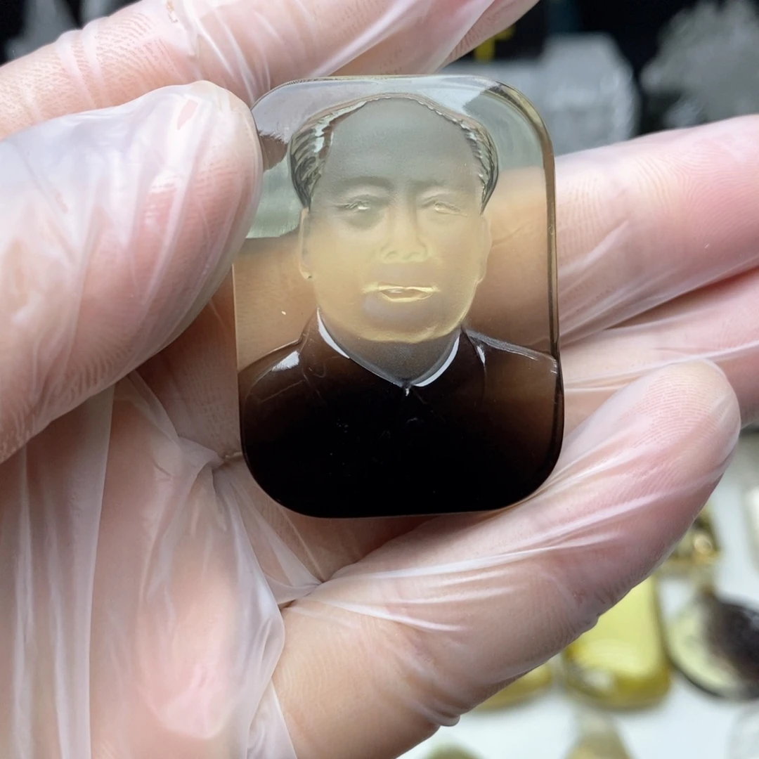 水晶颈饰未镶嵌打孔配绳