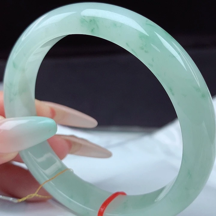 翡翠未镶嵌手镯57圈013