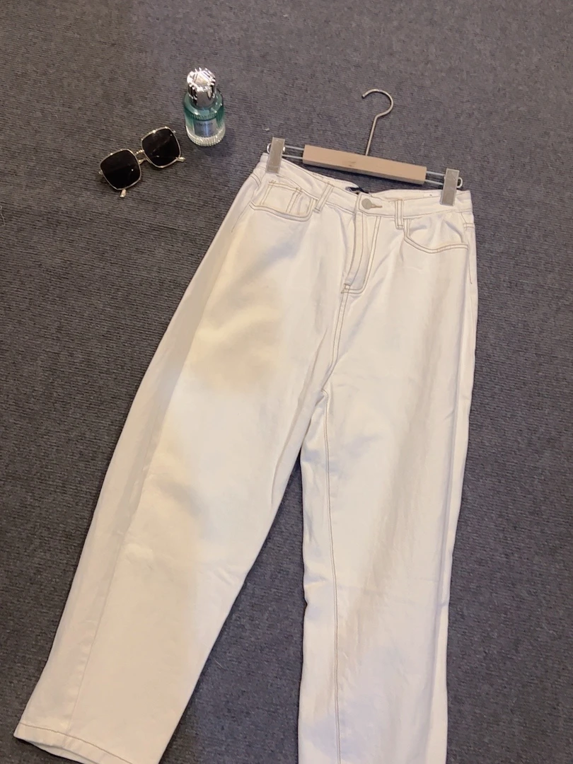 『 牛仔裤S 』显瘦气质洋气潮流百搭设计时尚牛仔裤8061