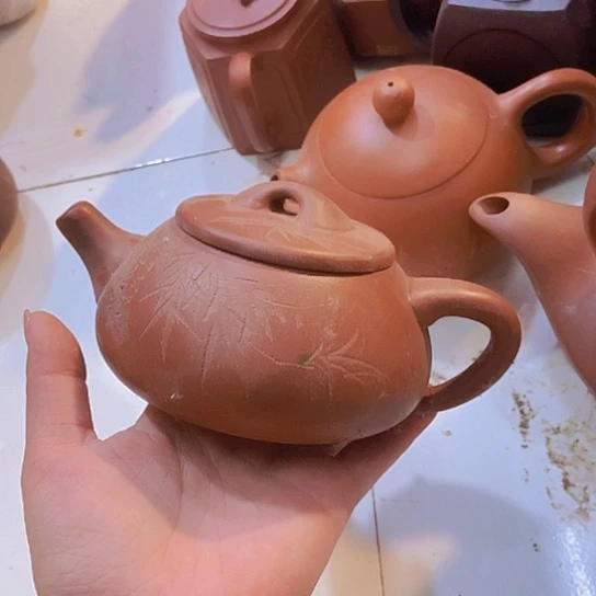 全手工制作宜兴紫砂壶微瑕