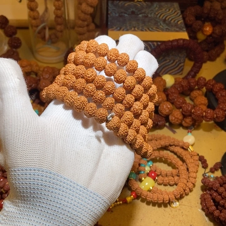 金刚菩提手串108原籽原皮108