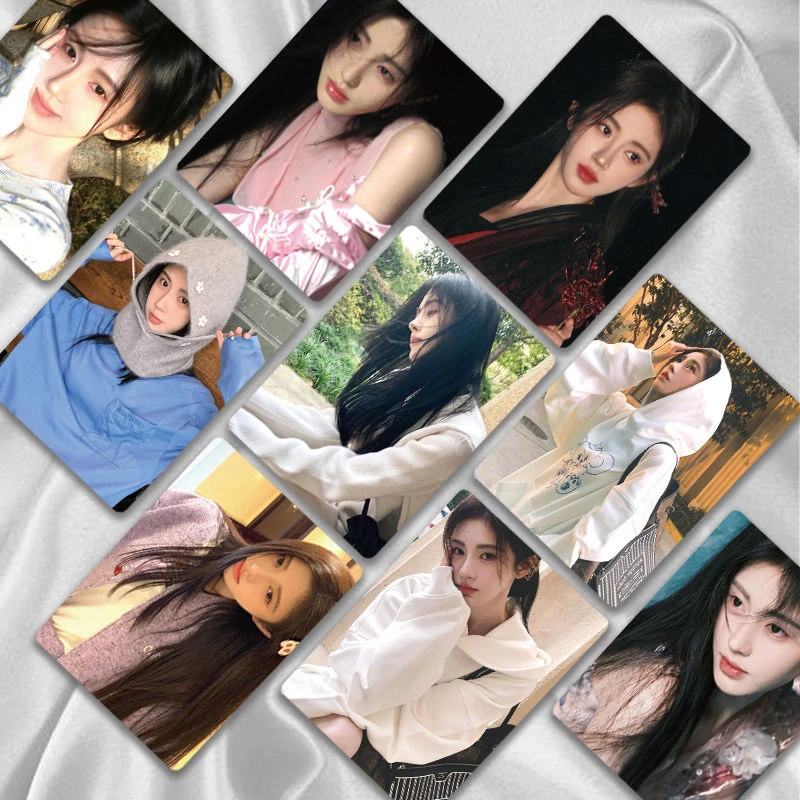 鞠婧祎小卡镭射小卡贺卡周边同款自印小卡片拍立得LOMO卡亮膜正版