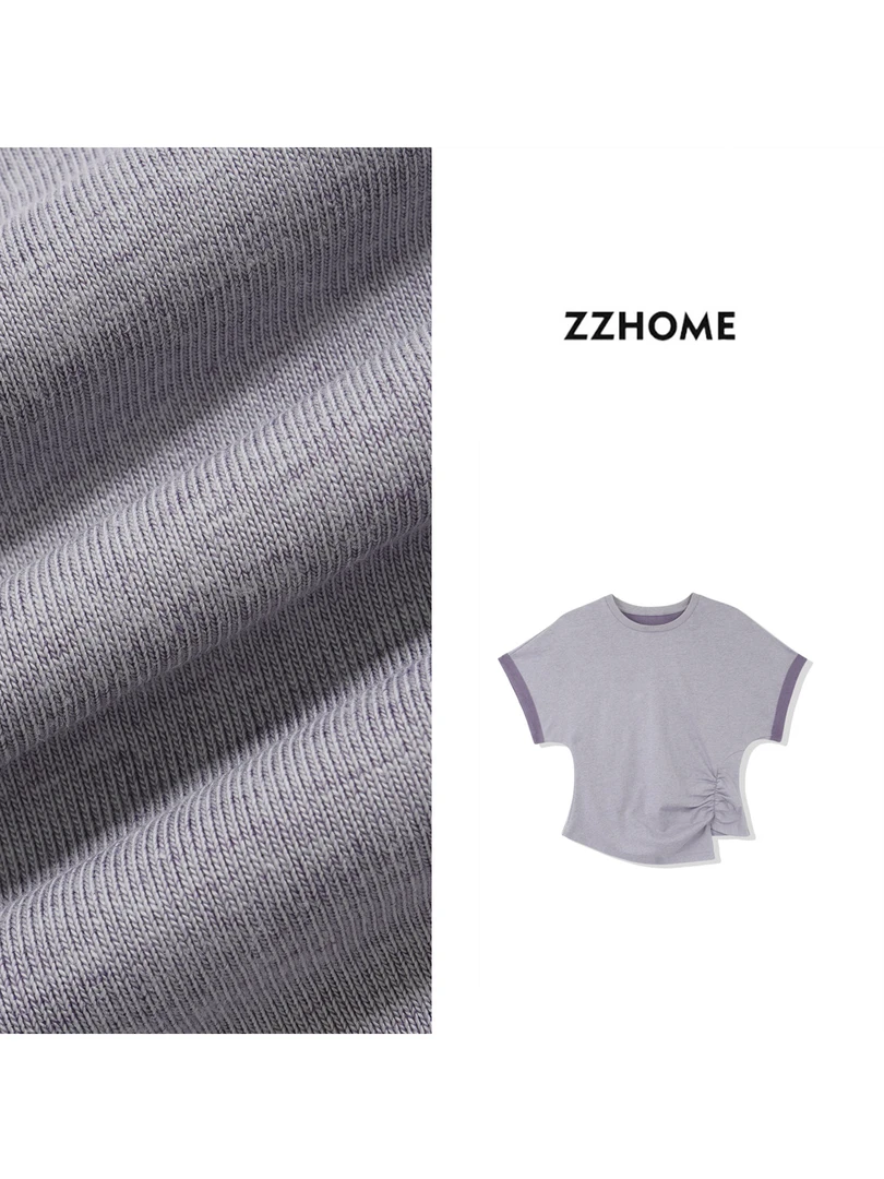 ZOZO HOME ｜反常规基础软悬垂不对称T恤q171285p