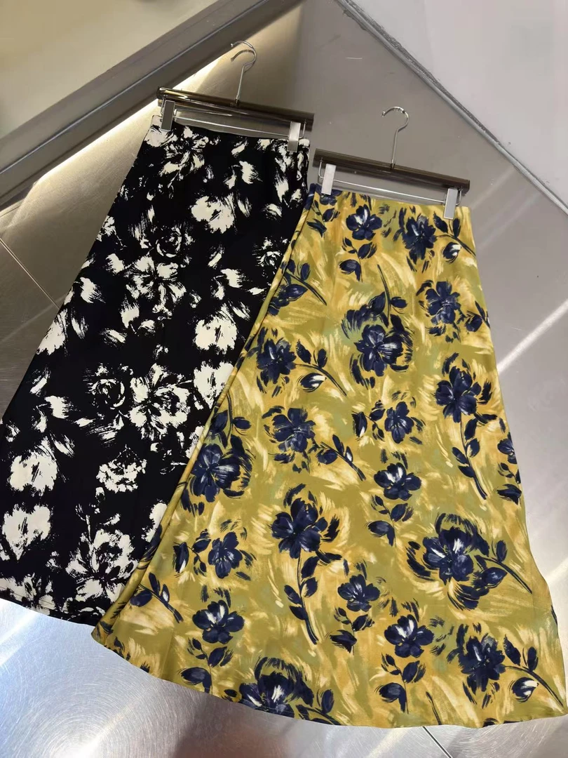 2025夏季新款时尚大牌气质洋气显瘦花半身裙女裙子