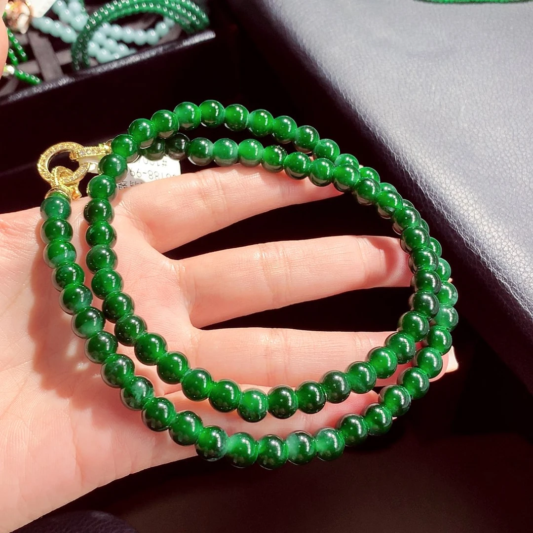 翡翠未镶嵌毛衣链