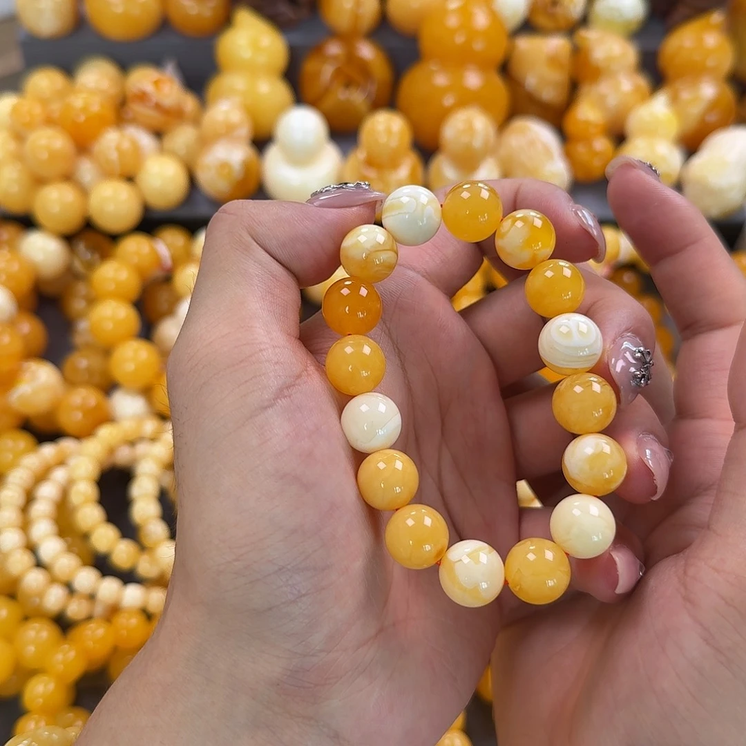 蜜蜡未镶嵌珠宝奇石12.7mm