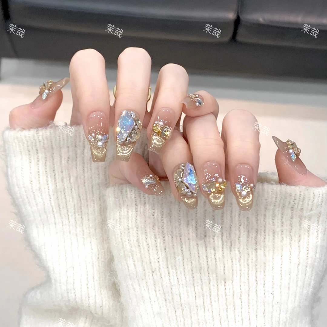 茉哉KK专属【施家全华/流金岁月】纯手工定制拆卸穿戴甲A3543