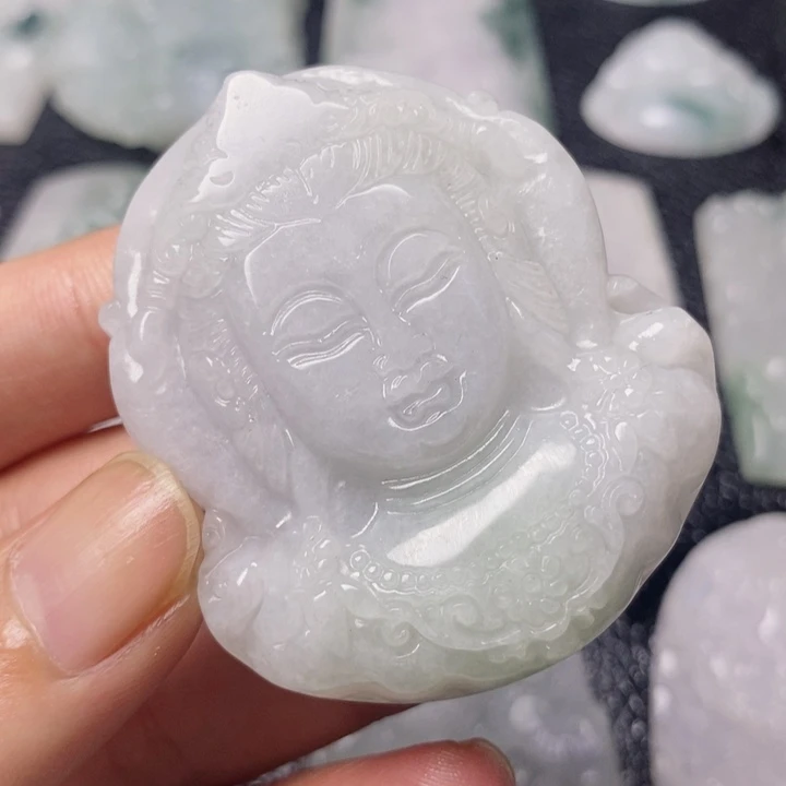 颈饰未镶嵌翡翠天然翡翠A货