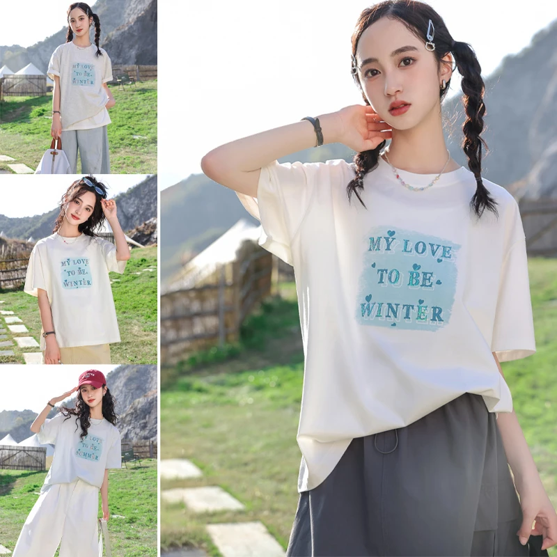 骄骄虎女童短袖T恤女2025新薄款简约设计感休闲百搭夏季上衣7193