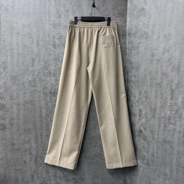 未使用 LouisVuitton/路易威登 Lv25浮雕Logo羊毛休闲裤/WK399/50