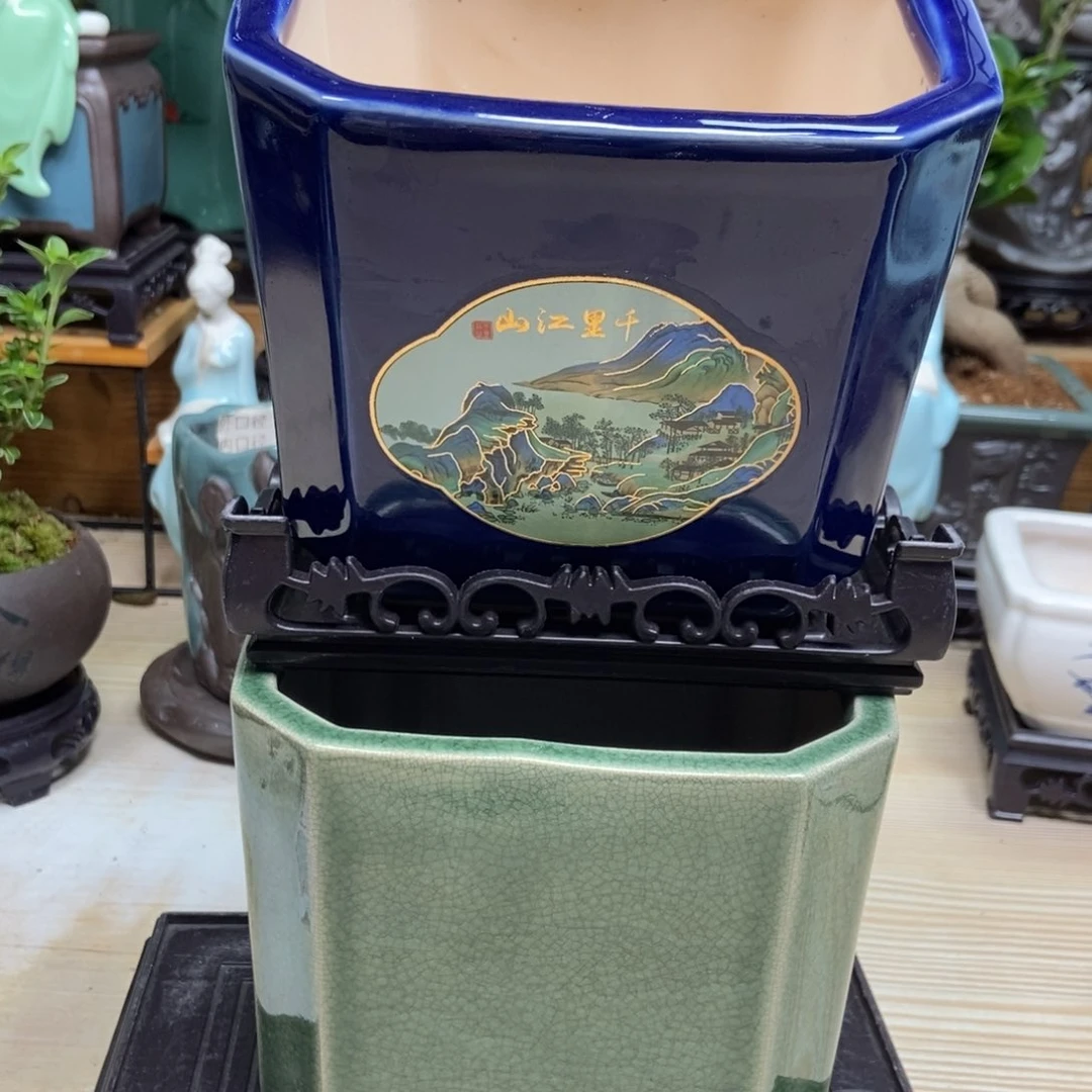 瓷片陶瓷花盆陶瓷艺术