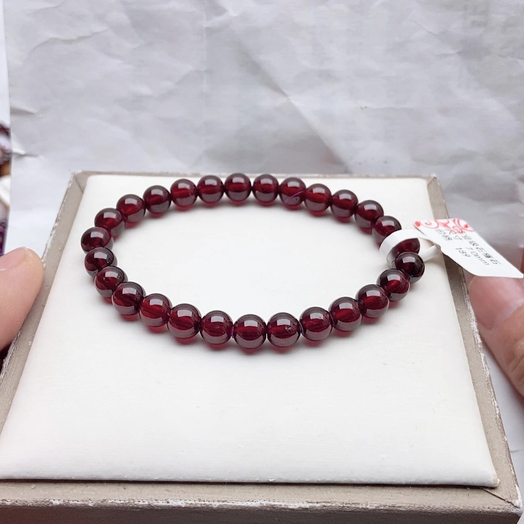 石榴石手链未镶嵌7.0