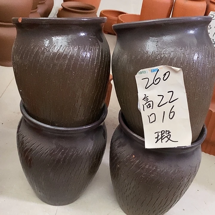 粗陶红陶绿植花盆260