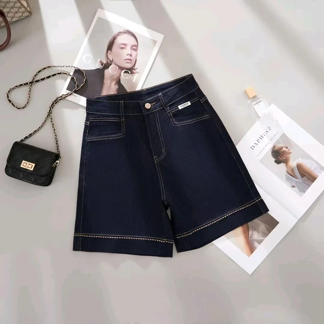 短裤休闲女士夏季高腰显瘦短裤大码时尚薄款直筒女装