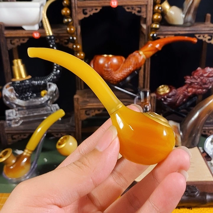 高端定制牛角手工斗