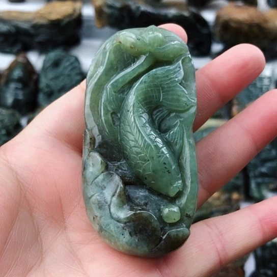 岫岩老玉（透闪石质玉）未镶嵌把件