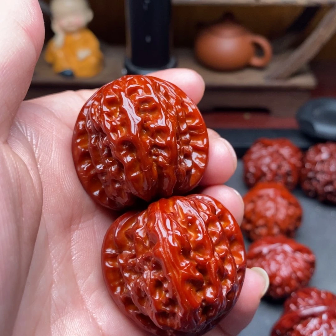 吊坠文玩核桃37白狮子