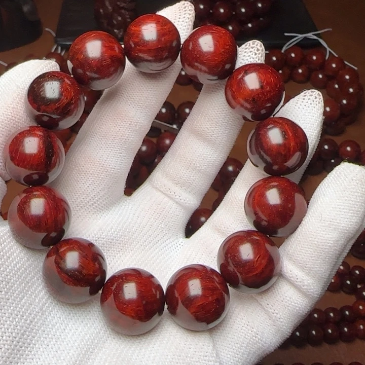 蔡***生手串/手链小叶紫檀原生态印度小叶紫檀18琴8285