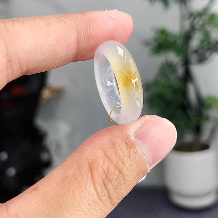翡翠未镶嵌戒指13号