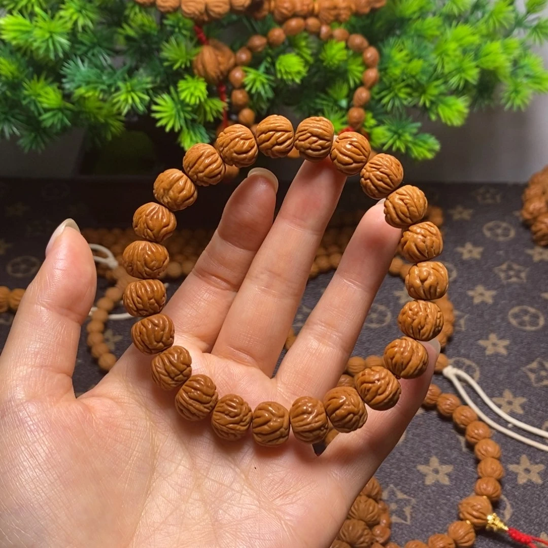 院***哥桃核手串秦岭桃核