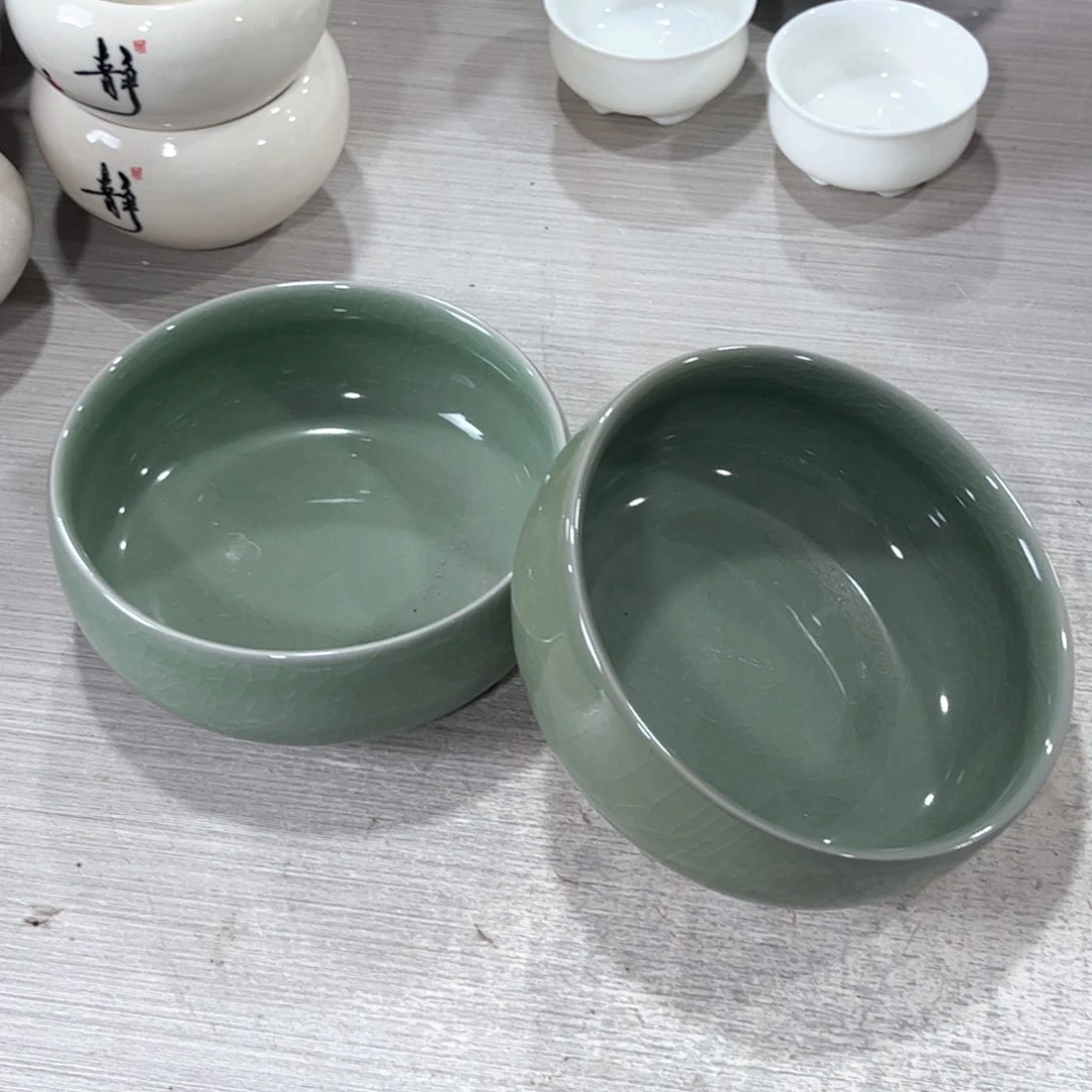 口径 15*6.5陶瓷绿植多肉微瑕花盆无孔