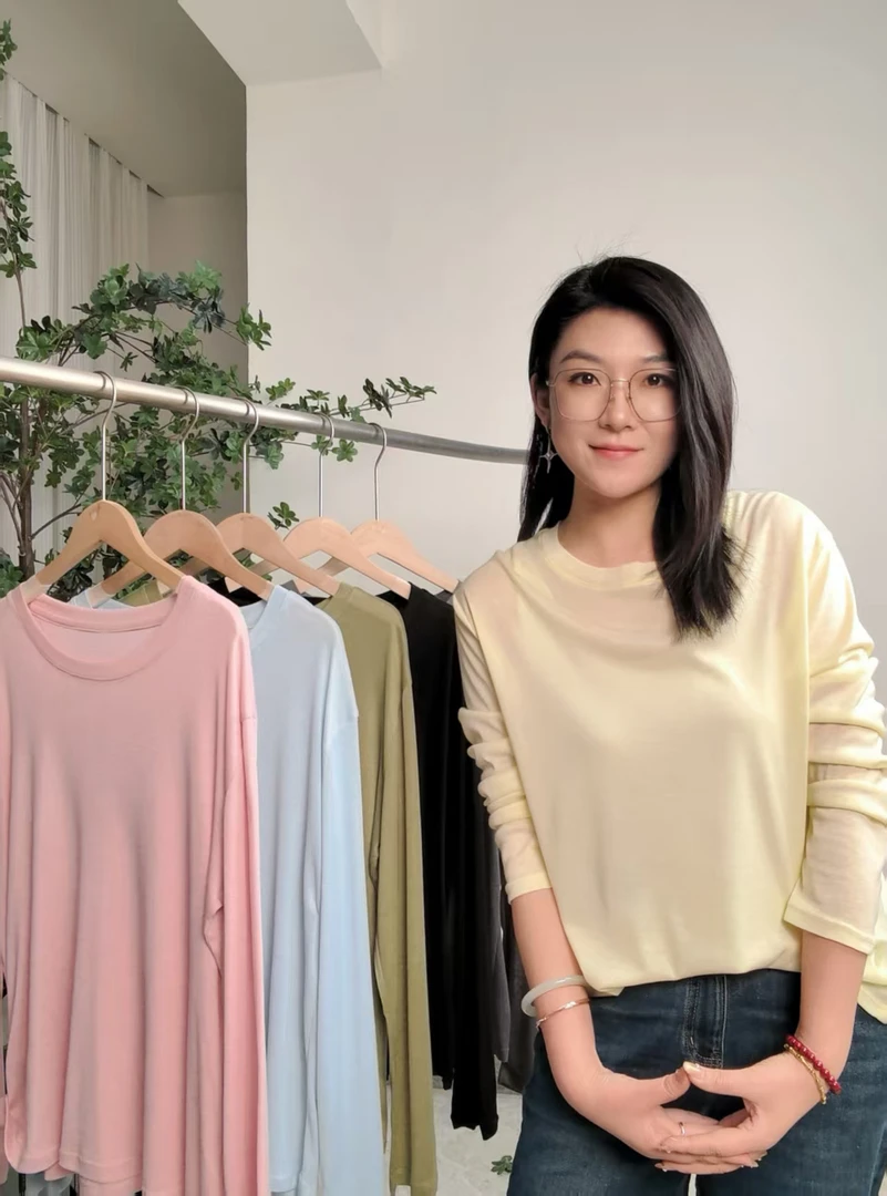 2.0莱赛尔天丝面膜长袖T恤女2025新款夏季薄款微透防晒罩衫上衣