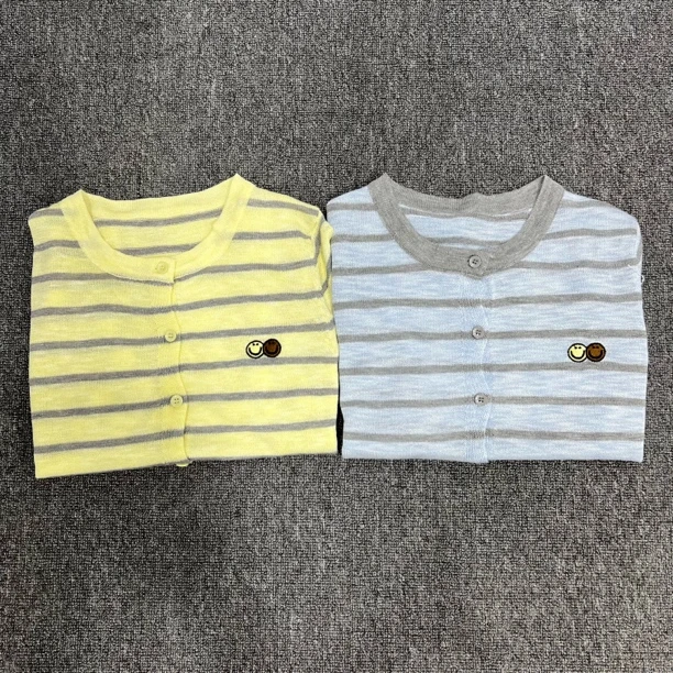 [妍姐优选]DM8100.拼色针织上衣休闲短袖均码设计师女毛针织衫