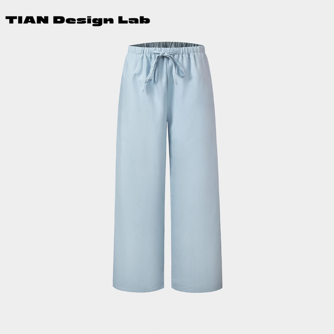 Tian design lab天丝亚麻神裤松弛感垂感宽松遮胯显瘦高级阔腿裤