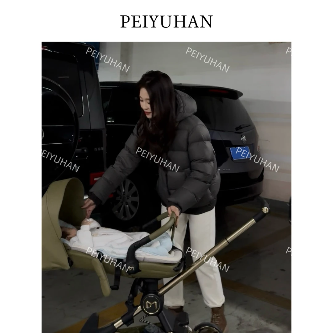 PEIERNA佩佩JA 【五格泡芙羽绒服】连帽防风羽绒服 S1724 6116127