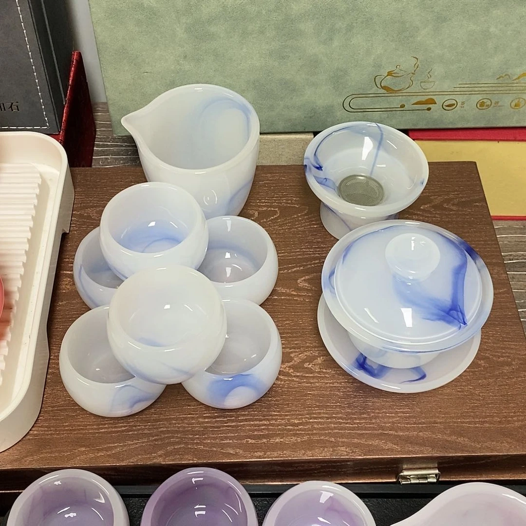 高端琉璃茶具套装