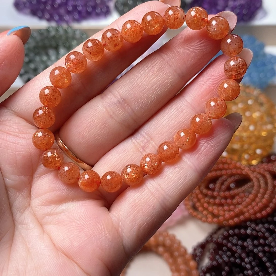 未镶嵌手串日光石金太阳11.9