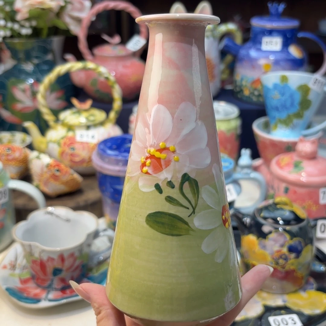 瓷片景德镇手绘高温釉下彩陶瓷茶具