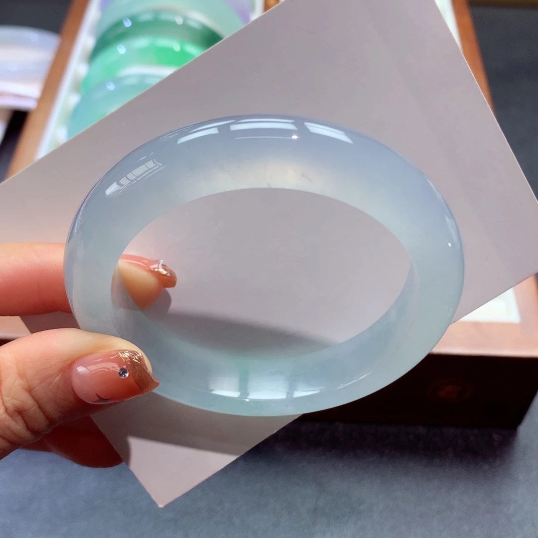 翡翠未镶嵌手镯16号