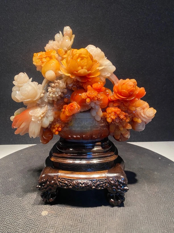 寿山石山水田黄印章印摆件貔貅手把件石雕工艺品入门玄关奇石山水