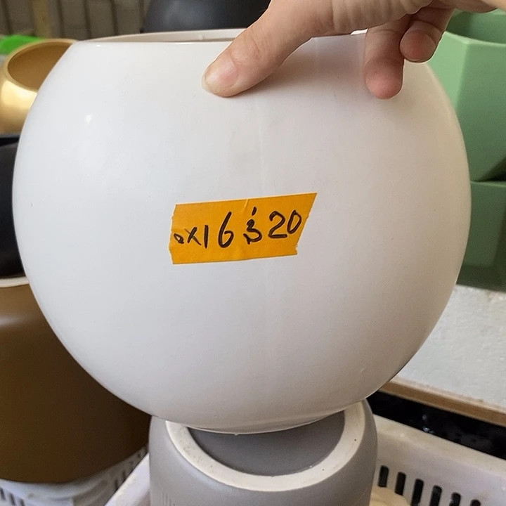 摆件陶盆有孔 微瑕介意勿拍