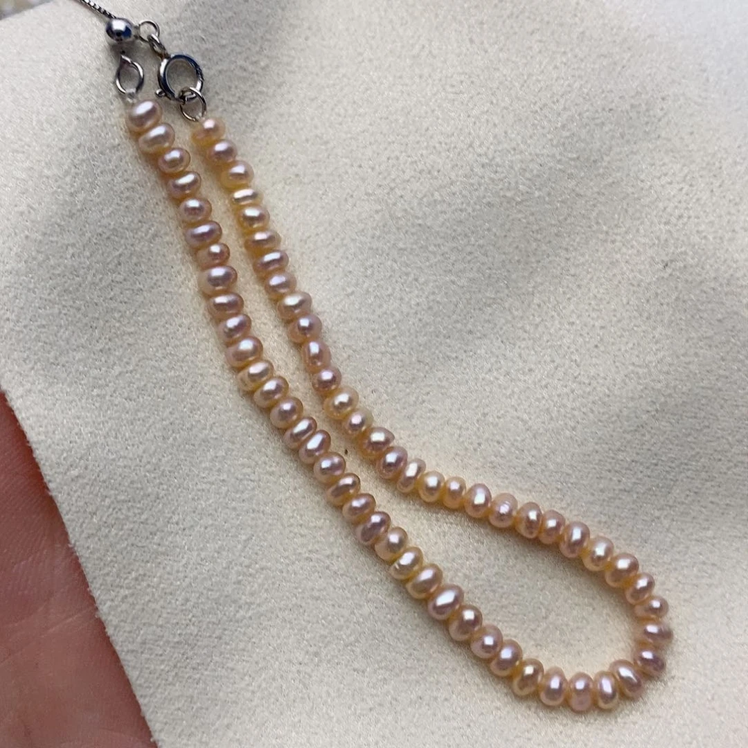 【闪购商品】淡水珍珠手链银S925镶嵌