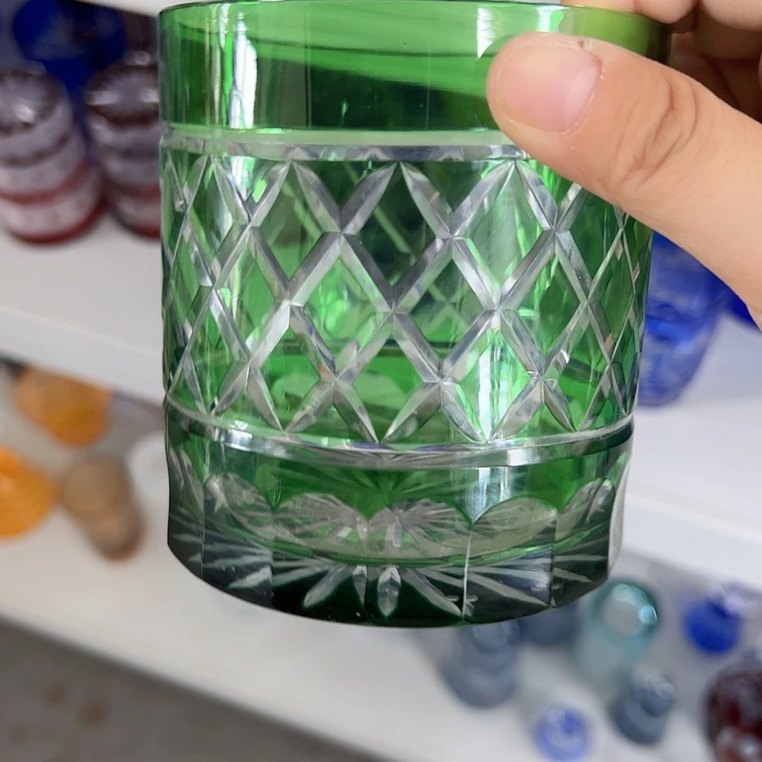 水晶玻璃平底款微瑕一个