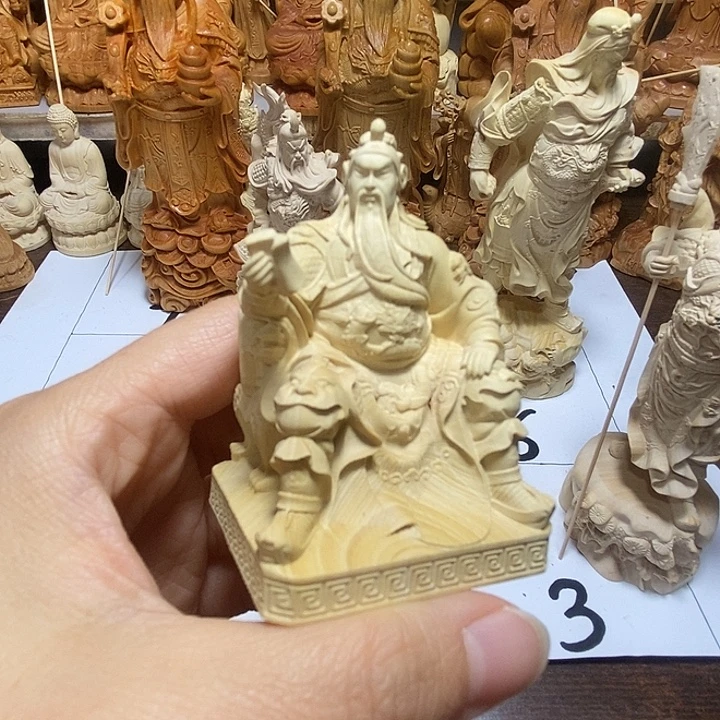 柏木（崖柏）夜读关公 微瑕