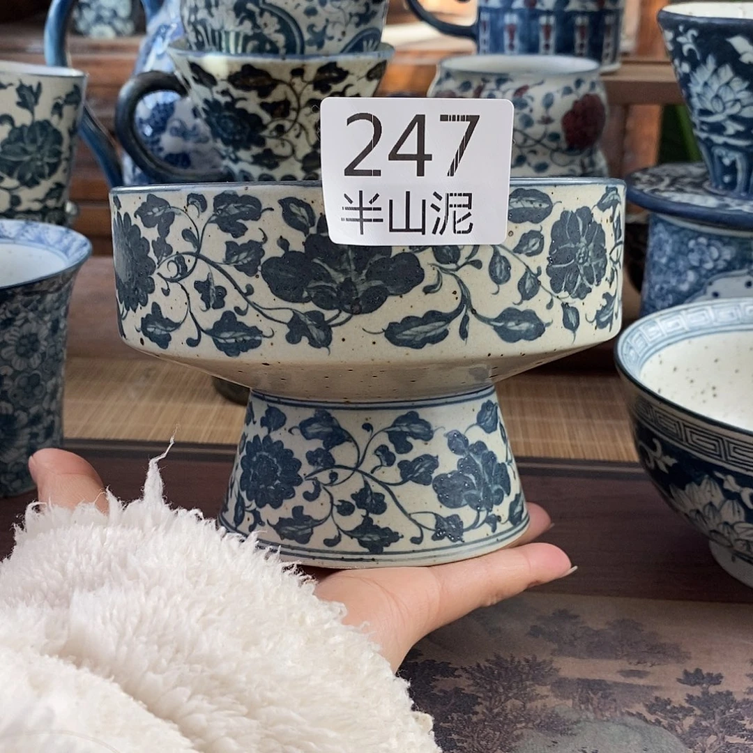 陶手工手绘青花高温陶瓷