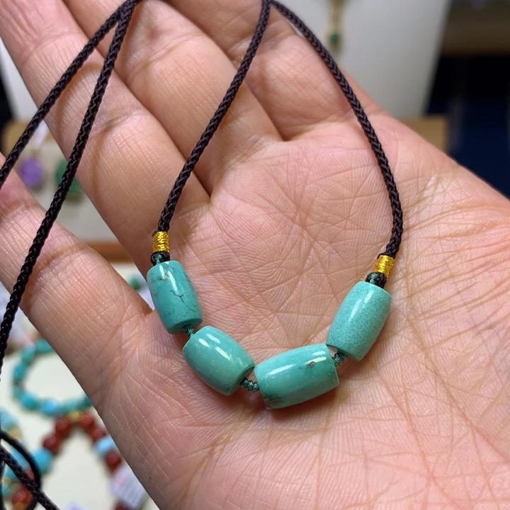 绿松石未镶嵌项链
