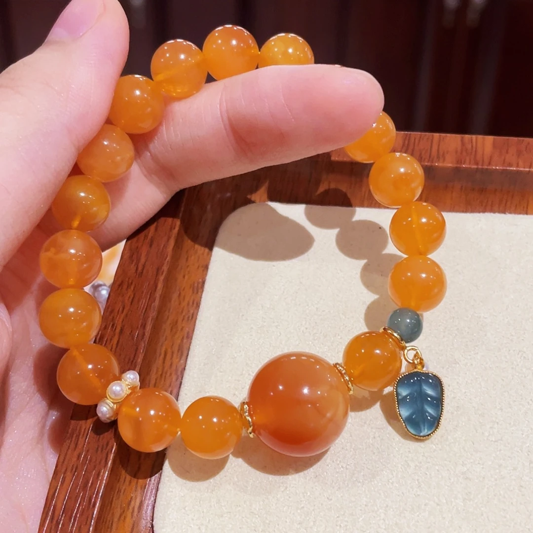 蜜蜡手链未镶嵌手串