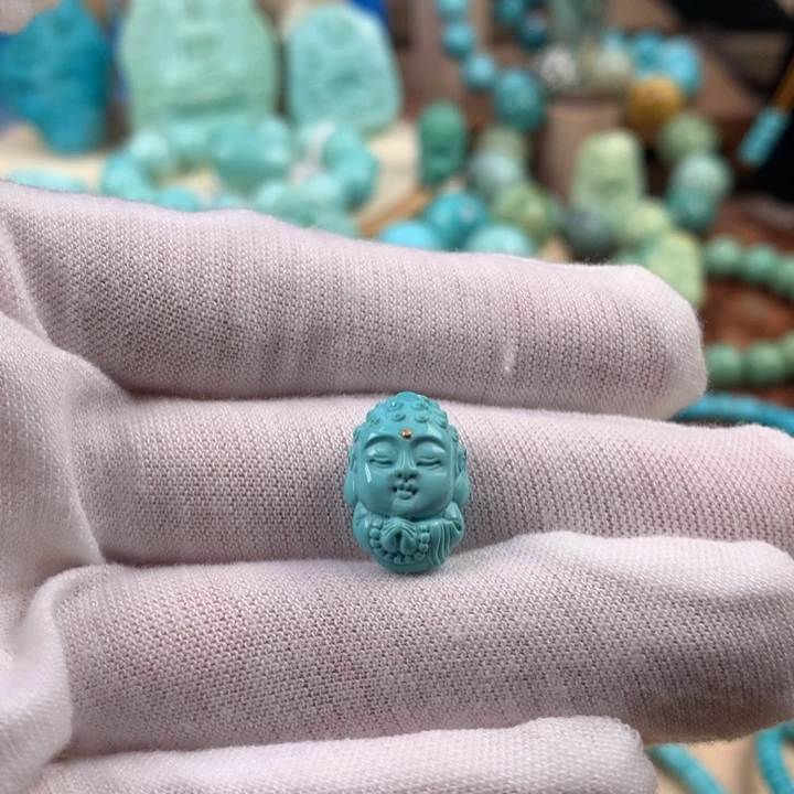 绿松石未镶嵌珠宝奇石11mm