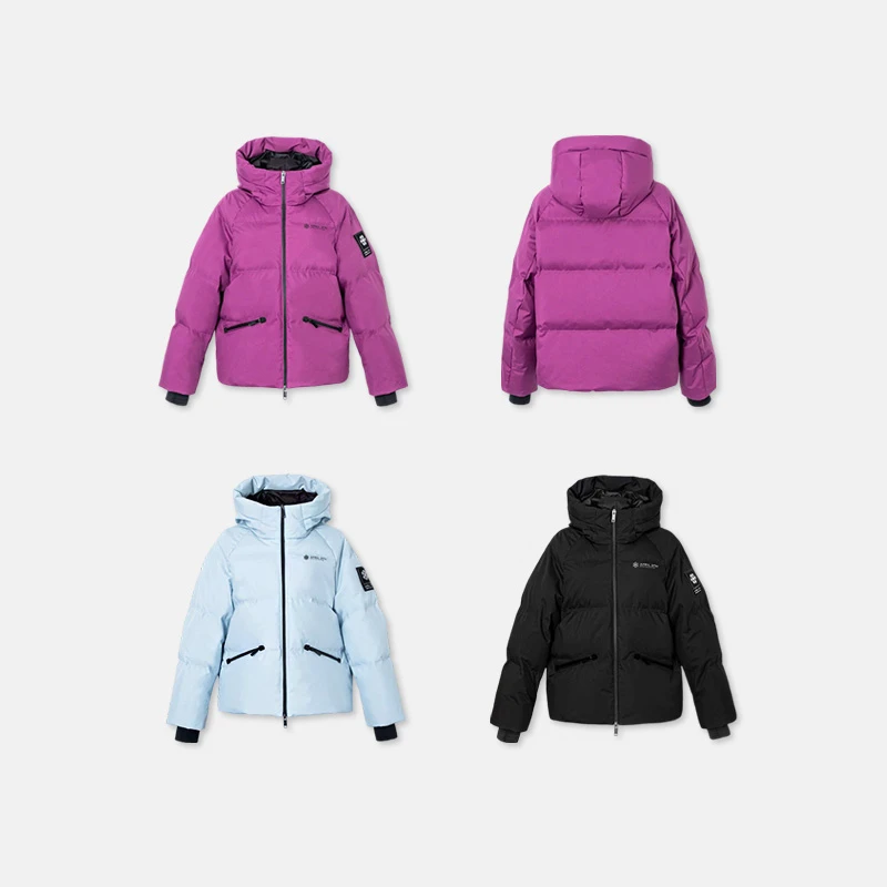 四月初九加大码女装胖MM2025冬 杜邦三防休闲白鸭绒羽绒服 3色推