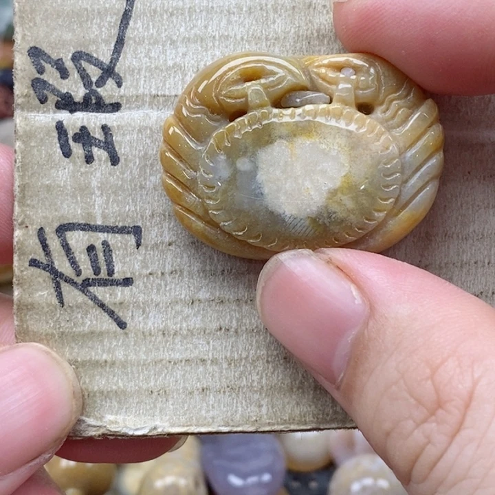 硅化珊瑚（珊瑚玉）未镶嵌颈饰s****a