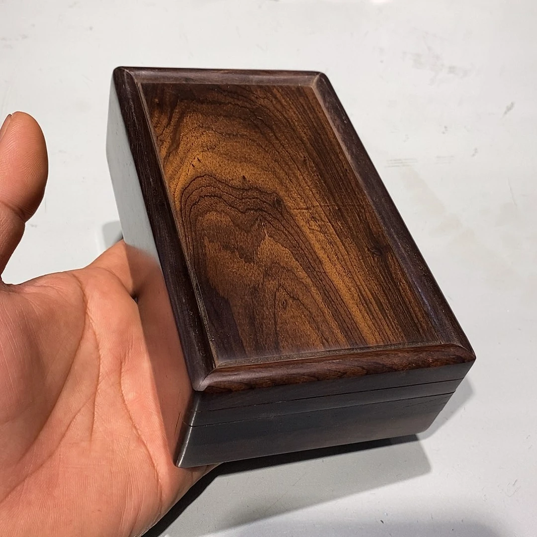 东非黑黄檀（紫光檀）独板机关盒15/9/4.5