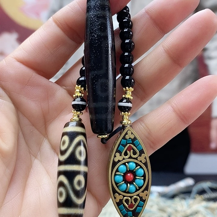 玛瑙/玉髓合金颈饰