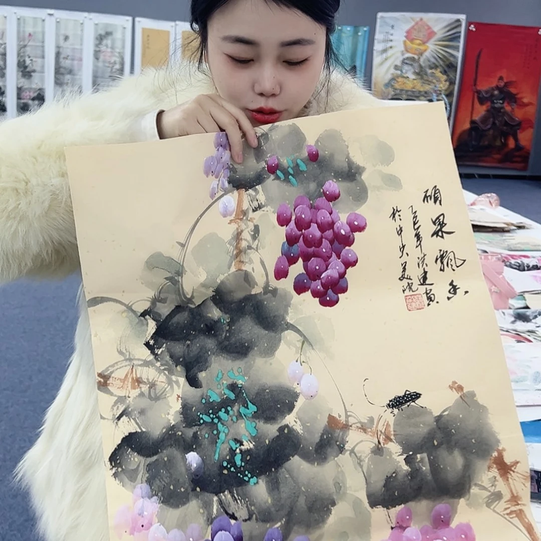 国画事事顺心如意万事如意