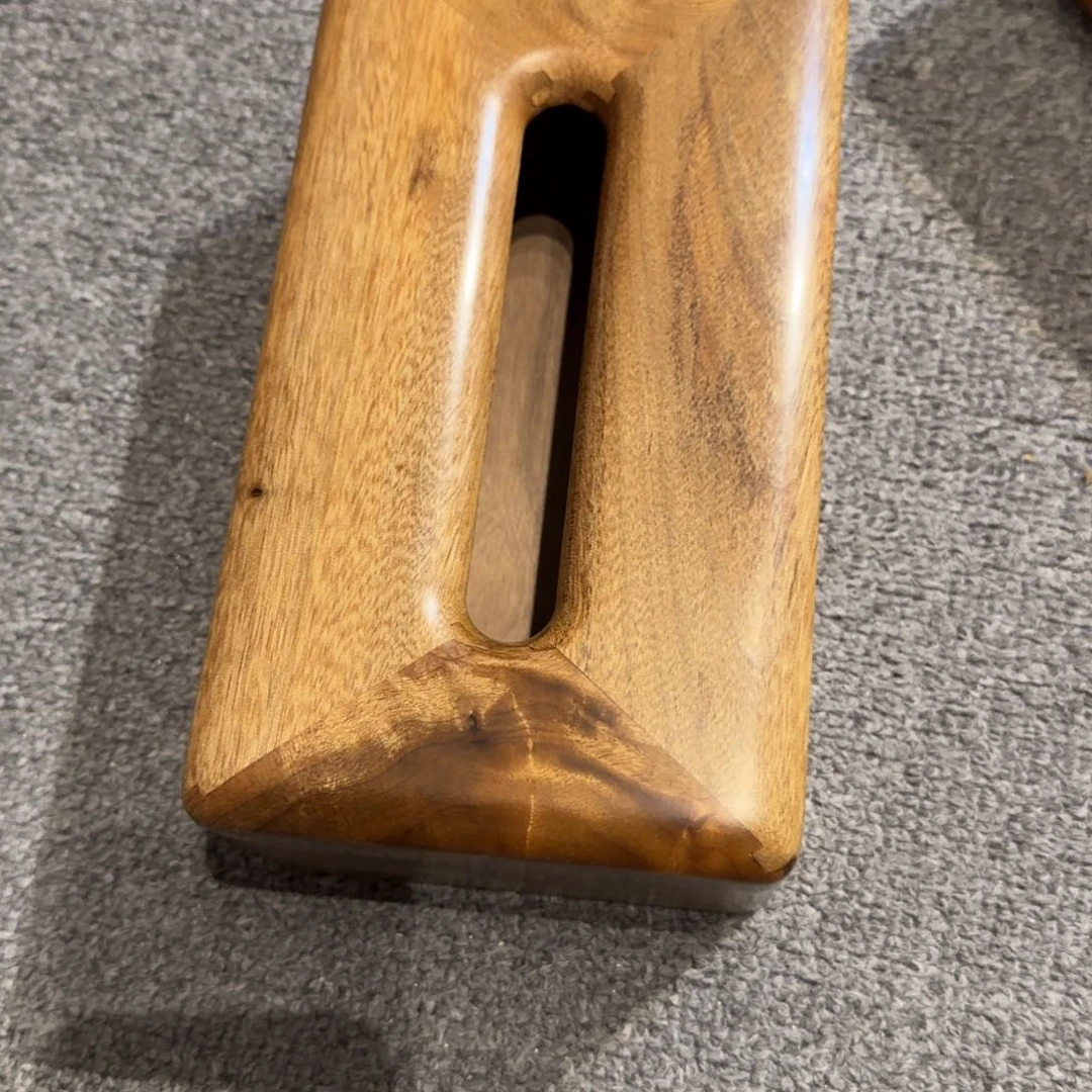 楠木金丝楠冰裂纹抽纸盒