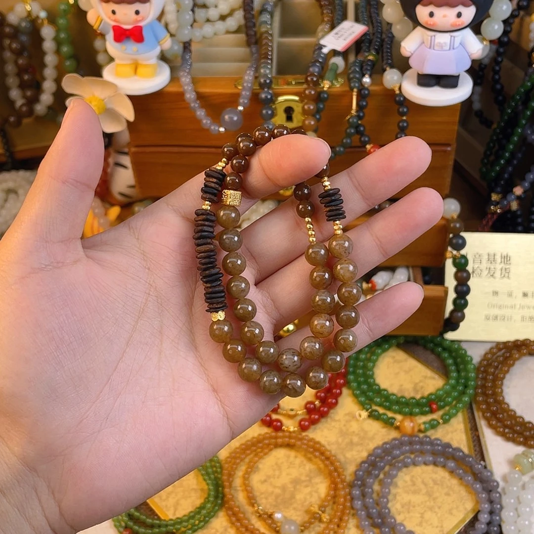 和田玉双圈手串未镶嵌