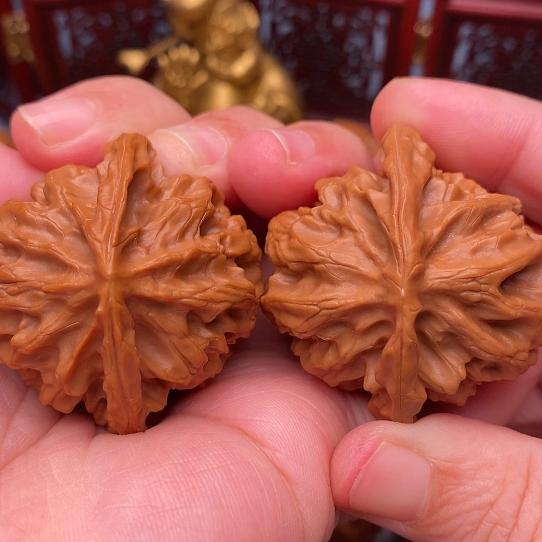 文玩核桃把件45全品绝配龙鳞